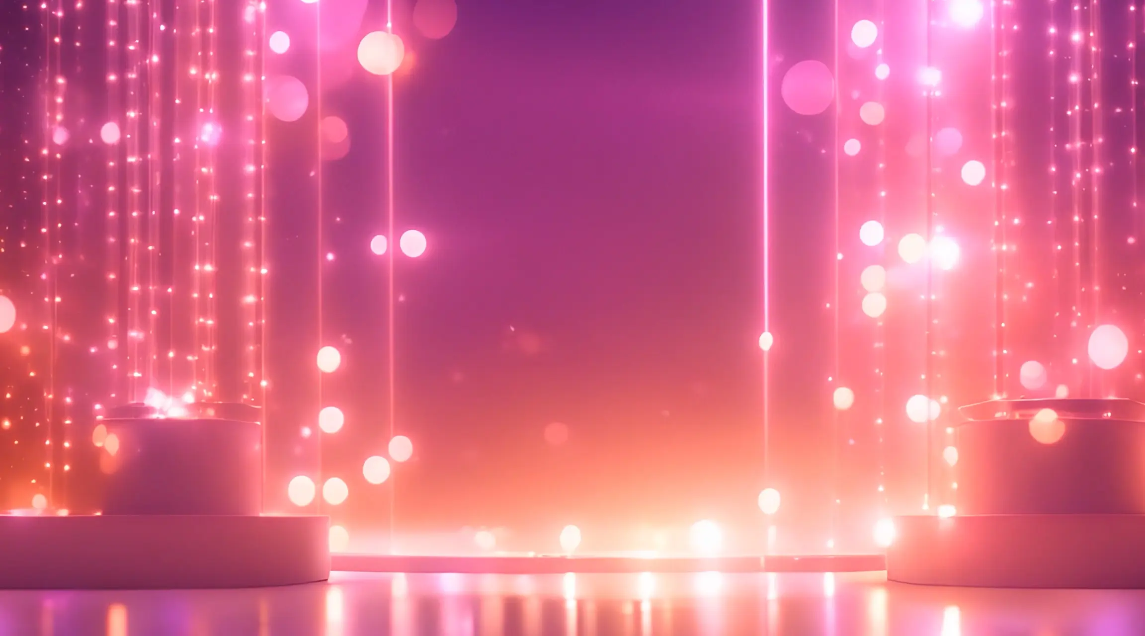 Neon Pink Sparkle Rain Loopable Backdrop Video